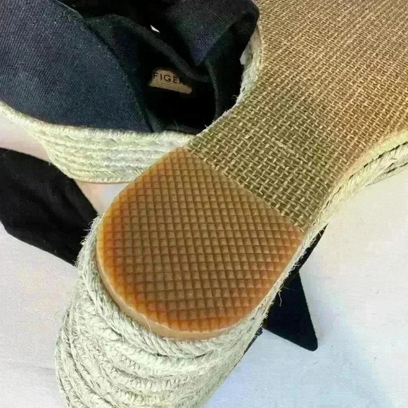 Tommy Hilfiger Espadrille Wedge Plaid Ankle Tie Heeled Sandals - Picture 6 of 6